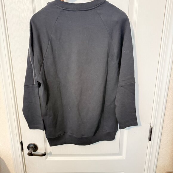 NWOT $179 Authentic A/X ARMANI EXCHANGE Made in PORTGAL Women Black Sweater Sz.? - Picture 3 of 12